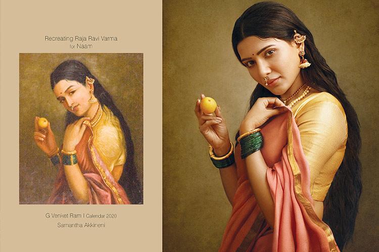 Venkat Raman recreates Ravi Varma’s Paintings with Celebrities