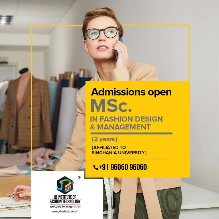 JD Institute of Fashion Technology opens admissions for 2021-2022