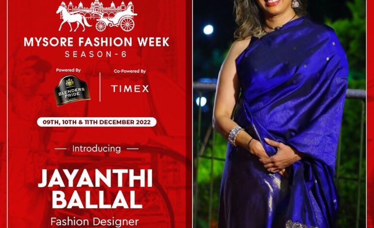 JAYANTHI BALLAL - Mysore fashion week season 6