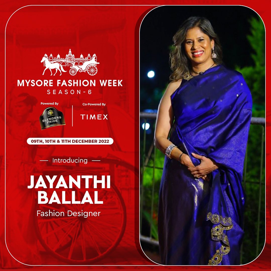 JAYANTHI BALLAL - Mysore fashion week season 6