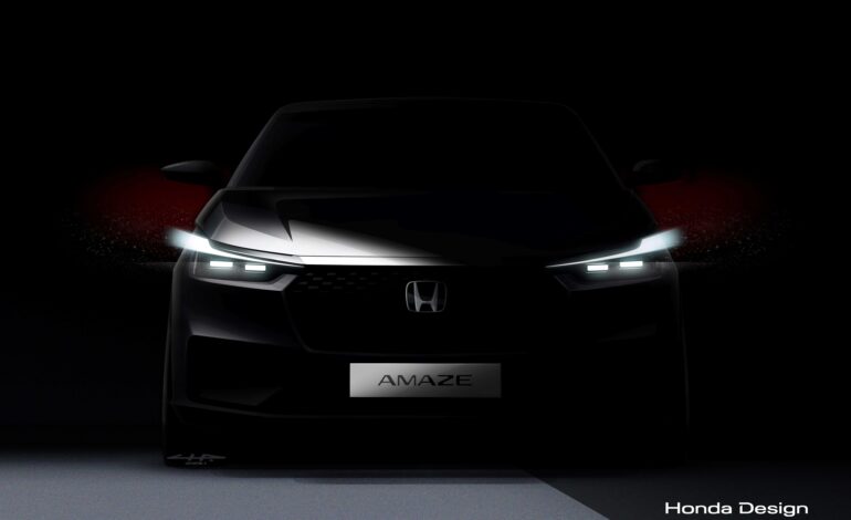 Honda Cars India Releases Teaser Image For The All-New 3rd Generation Honda Amaze