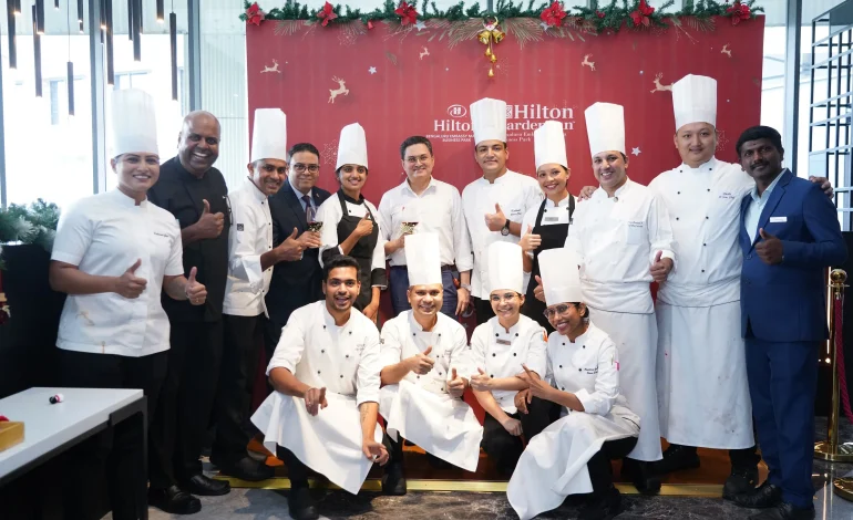 Cake Mixing at Hilton Manyata 4